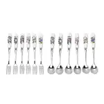 Portmeirion Botanic Garden - Teaspoons & Pastry Forks - Mixed Motifs 15.5cm (Set of 12)