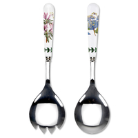 Portmeirion Botanic Garden - Salad Servers - Azalea and African Lily