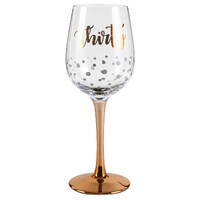 Rose Gold Stem 30th Birthday Wine Glass