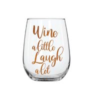 Stemless Wine A Little Wine Glass