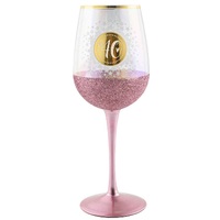 Glitterati 40th Birthday Wine Glass