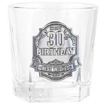 30th Birthday Badge Whisky Glass