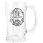 21st Birthday Badge Beer Stein