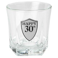 30th Birthday Whisky Glass