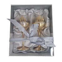 Gold Ombre Mr And Mrs Wine Glass Set