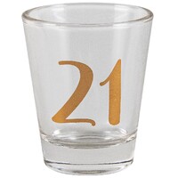 21st Birthday Shot Glass