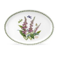 Portmeirion Botanic Garden - Oval Platter - 33cm Foxglove