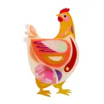Erstwilder - Pete Cromer Easter - Bessie the Chicken Brooch