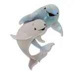 Erstwilder - The Rarest Kind - Yangtze Finless Porpoises Brooch