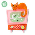 Erstwilder - Midnight Mischief - Retro Static Brooch