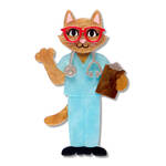 Erstwilder - Wild At Work - Whiskers M.D. Brooch