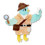 Erstwilder - Wild At Work - Dr. Fossil Brooch