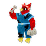 Erstwilder - Wild At Work - Scarlet Ignition Brooch