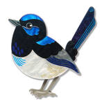 Erstwilder - Royal Botanic Gardens Victoria - Superb Fairy Wren Brooch