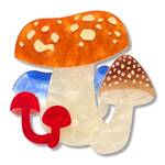 Erstwilder - Royal Botanic Gardens Victoria - Native Mushroom Medley Brooch