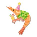 Erstwilder - Pascal's Prawn Parade - Pascal the Party Prawn Brooch