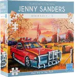 Blue Opal Puzzle - Red Ute in the Bush 1000pc