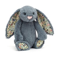 Jellycat Bunny - Bashful Blossom Dusky Blue - Original
