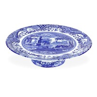 Spode Blue Italian - Footed Cake Plate