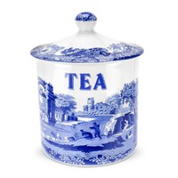 Spode Blue Italian - Tea Canister