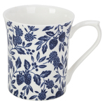 Queens by Churchill Royale Mugs - Blue Story - Tiverton White