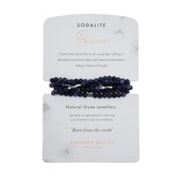 Bramble Bay Collections - Natural Stone Sodalite Wrap Bracelet