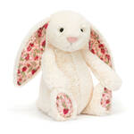 Jellycat Bashful Blossom Cream Berry Bunny - Medium