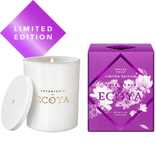Ecoya Botanic Jar Candle - Limited Edition African Violet