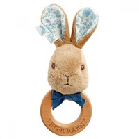 Beatrix Potter Peter Rabbit Signature Collection - Peter Rabbit Wooden Ring Rattle