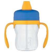 Thermos Foogo Tritan Plastic Soft Spout Sippy Cup with Handles 235ml Blue