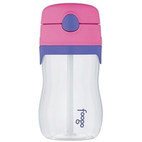 Thermos Foogo Tritan Plastic Drink Bottle with Straw 360ml Pink