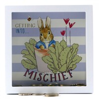 Beatrix Potter Peter Rabbit Money Bank - Getting Into Mischief