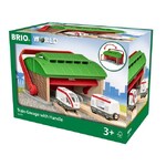 BRIO World Destination - Train Garage with Handle