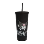 Helo Kitty and Friends Cup with Straw - Kuromi