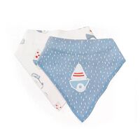 Bunnies By The Bay Bib - Ahoy Dribble Set