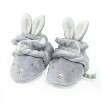 Bunnies By The Bay Slippers - Blossom Hoppy Feet Grey