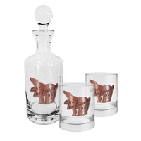 Bundaberg Rum - Badged Spirit Glasses and Decanter Set