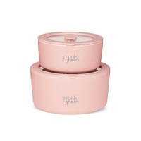Frank Green Porcelain Bowls With Glass Lid 2 pack - Blushed