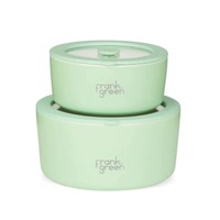 Frank Green Porcelain Bowls With Glass Lid 2 pack - Mint Gelato
