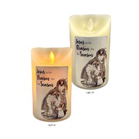 Flickering LED Wax Devotional Candle - Jesus Is The Reason