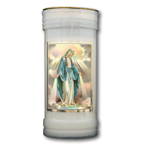 Devotional Candle - Our Lady Of Grace Miraculous