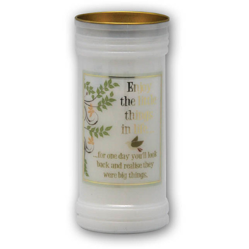 Devotional Candle - Enjoy The Little Things In Life