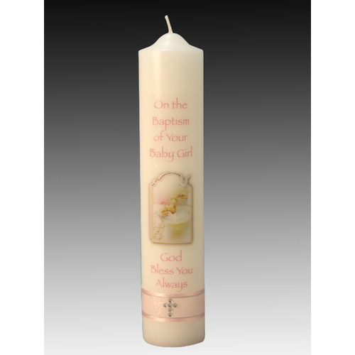 Baptismal Candle - Girl