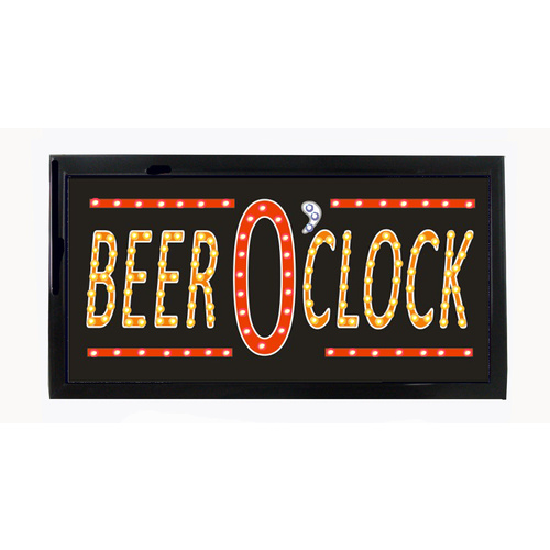 LED Beer O' Clock Wall Sign