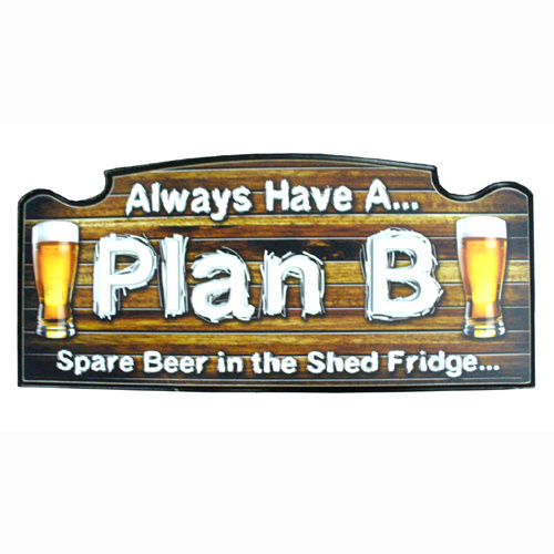 Plan B Man Cave Wall Board