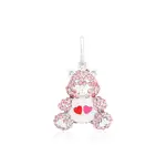 Couture Kingdom - Care Bears - Love-A-Love Bear Crystal Charm Silver