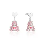 Couture Kingdom - Care Bears - Love-a-Lot Bear Drop Earrings Silver