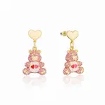 Couture Kingdom - Care Bears - Love-a-Lot Bear Drop Earrings Gold
