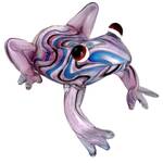 Russell Collection Coloured Glass Ornament - Frog