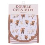 Splosh Cook's Companion - Highland Cow Double Oven Mitt